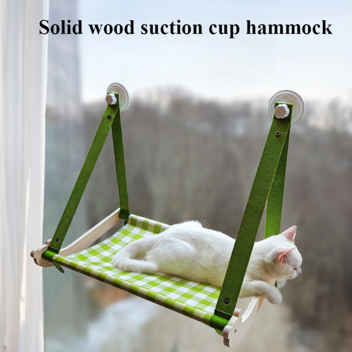 Durable Wooden Cat Hammock Bed