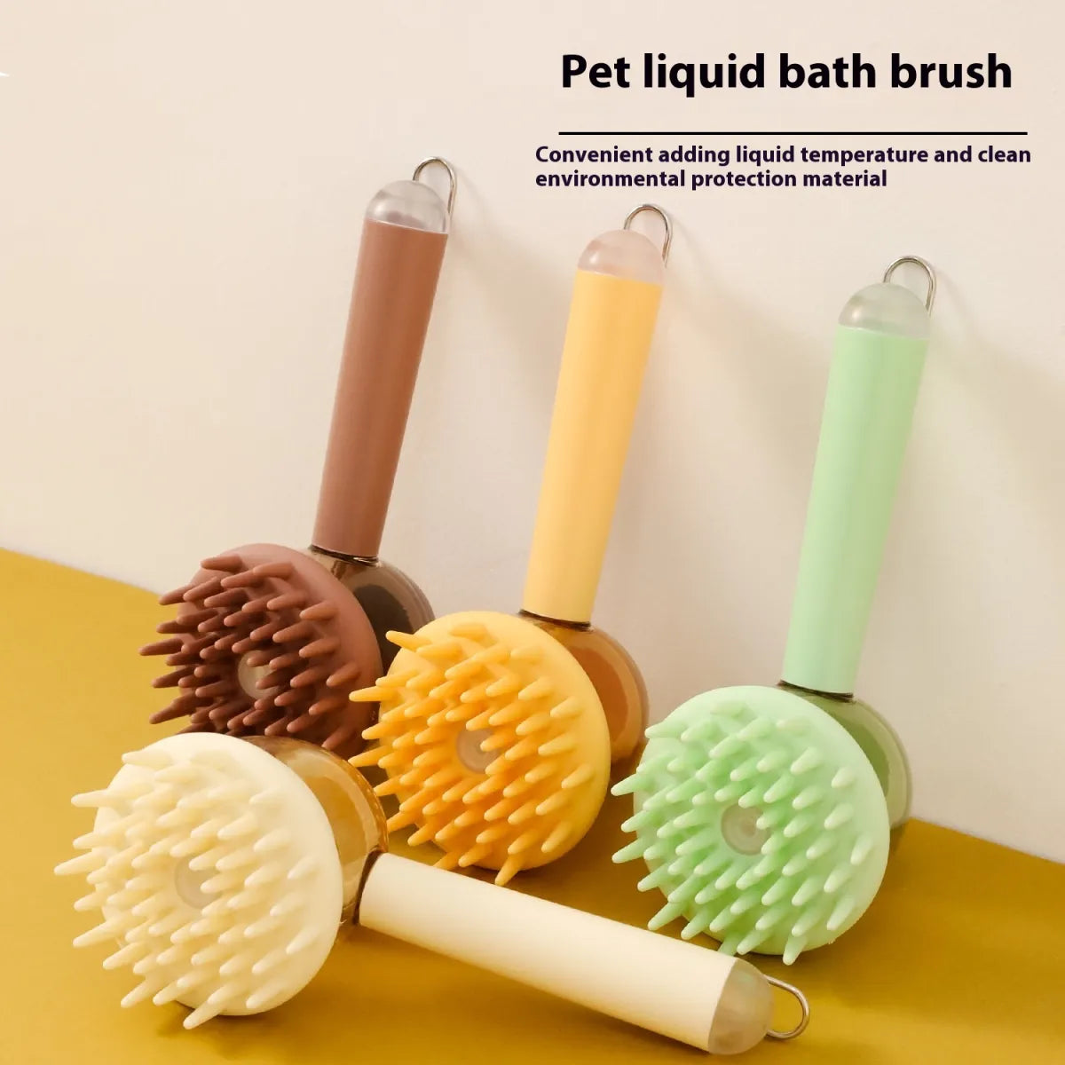 Silicone Massage Bath Brush for Pets